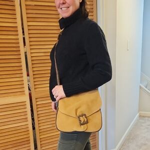 French stylish Tan Crossbody Bag